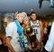 Manu Ginobili, Tony Parker and Tim Duncan of the San Antonio Spurs celebrate with the Larry O'Brien trophy after defeating the Miami Heat to win the 2014 NBA Finals in Game Five of the 2014 NBA Finals on June 15, 2014 at AT&T Center in San Antonio. Credit: Jesse D. Garrabrant/NBAE/Getty Images
